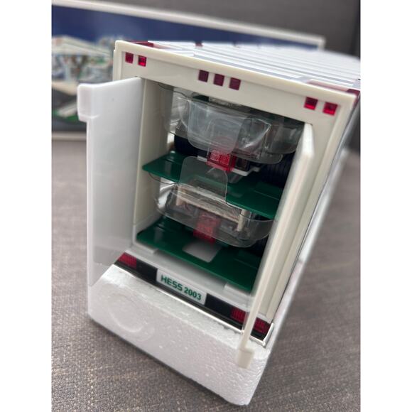 Hess 2003 Toy Truck and Racecars Christmas Collectible Toy Brand New In Box - Picture 8 of 9